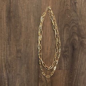 Gold layered necklace